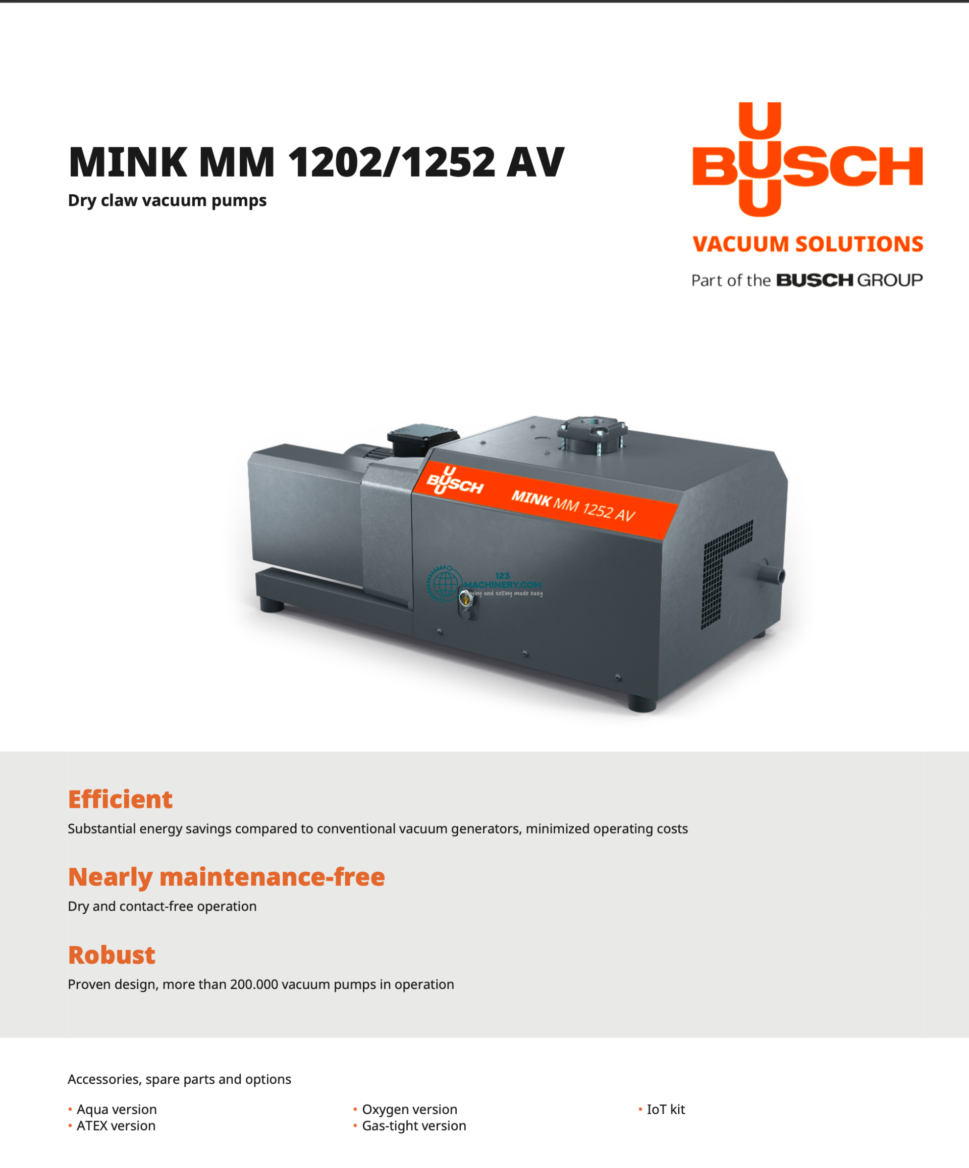 Used BUSCH MM 1252 AV (15 Stück)